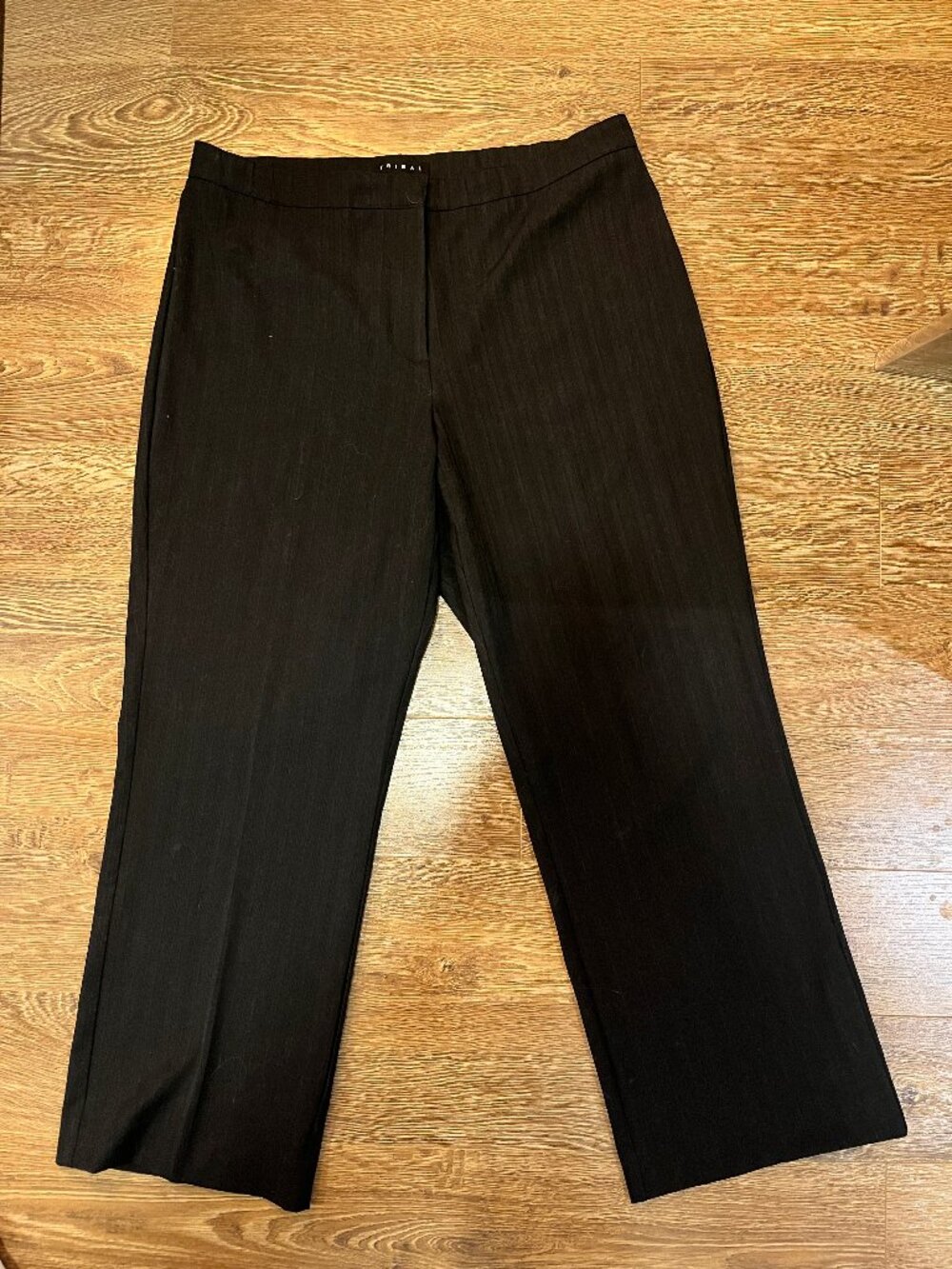Vintage Midrise Pinstripe Trousers